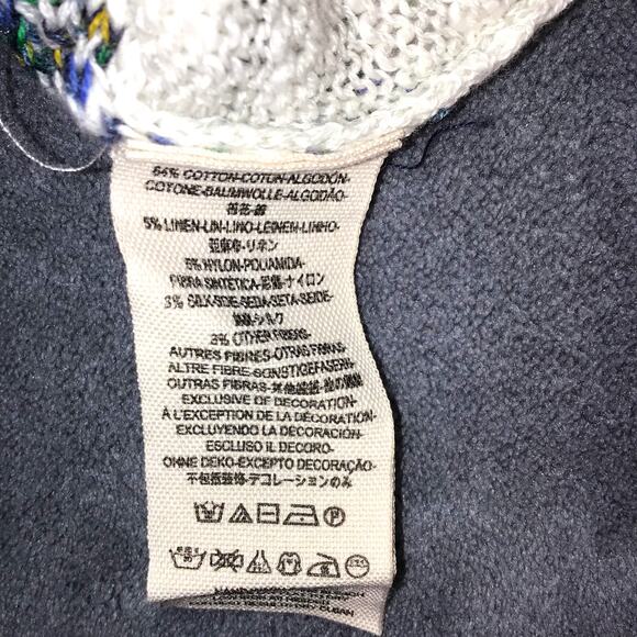 Free People Sweater Women's M Butterfly Sleeves Boho Green White Pink Embroidery - Picture 6 of 6